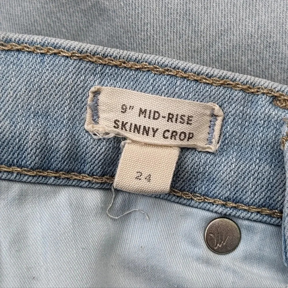 Madewell 9" Mid-Rise Skinny CropJeans in Coolmax Denim Edition - Picture 5 of 8
